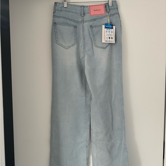 Fishion Flower High Rise Stretch Jeans NWT - Picture 3 of 6